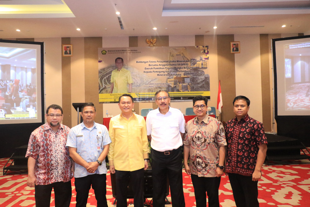Bimbingan Teknis Pelayanan Usaha Mineral dan Batubara di Provinsi Kep. Bangka Belitung